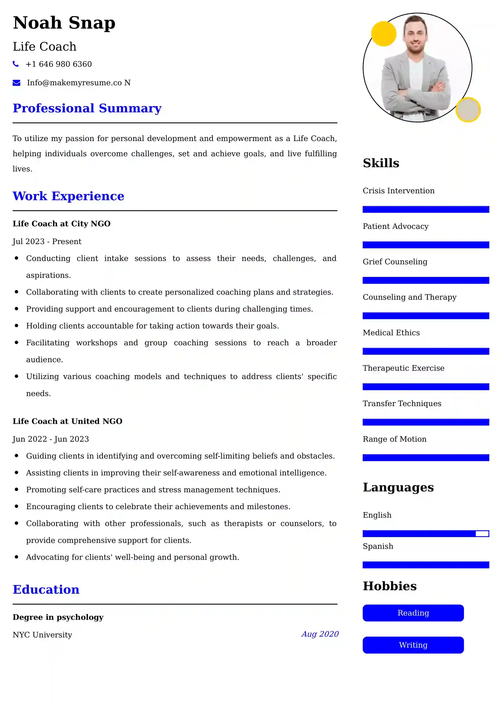 Life Coach Resume Examples Qatar - Image Name 1691779198363.webp